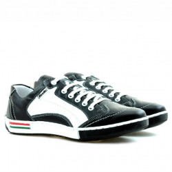 Teenagers stylish, elegant shoes 307 black+white