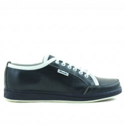 Teenagers stylish, elegant shoes 312 indigo+white
