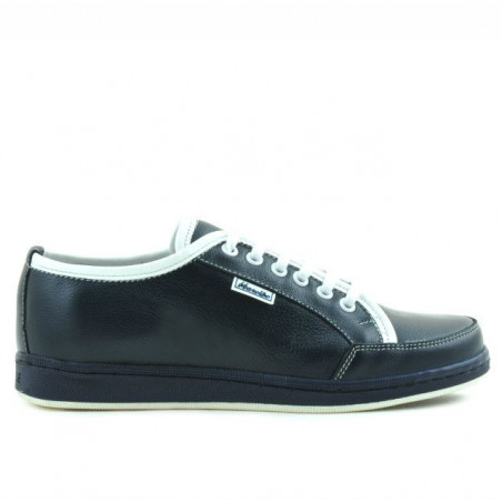 Teenagers stylish, elegant shoes 312 indigo+white