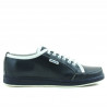 Teenagers stylish, elegant shoes 312 indigo+white