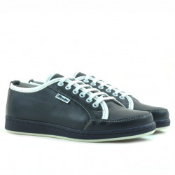 Teenagers stylish, elegant shoes 312 indigo+white