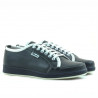 Teenagers stylish, elegant shoes 312 indigo+white