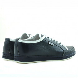 Teenagers stylish, elegant shoes 312 indigo+white