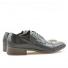 Men stylish, elegant shoes 803 a brown