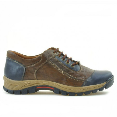 Teenagers stylish, elegant shoes 313 indigo+brown