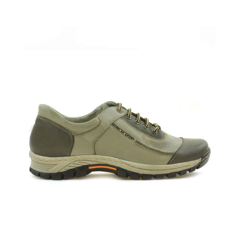 Teenagers stylish, elegant shoes 313 kaki+beige