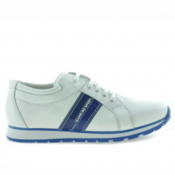Teenagers stylish, elegant shoes 311 white+indigo