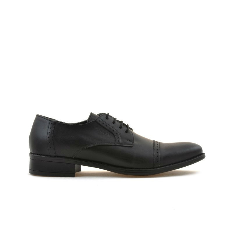 Men stylish, elegant shoes 803 black