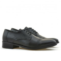 Men stylish, elegant shoes 803 black