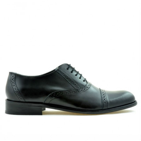 Men stylish, elegant shoes 801 black florantic