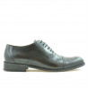Men stylish, elegant shoes 801 a brown