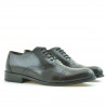 Men stylish, elegant shoes 801 a brown