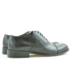 Men stylish, elegant shoes 801 a brown