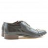 Men stylish, elegant shoes 802 a brown