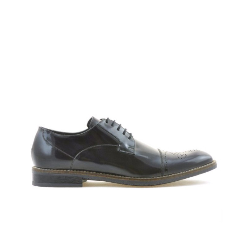 Men stylish, elegant shoes 814 a indigo
