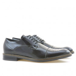 Men stylish, elegant shoes 814 a indigo