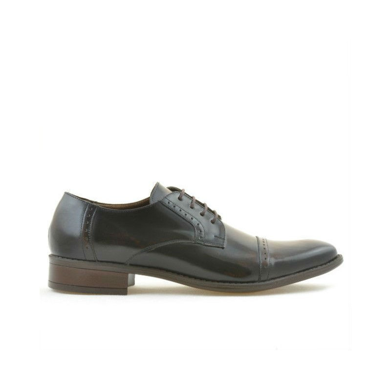 Men stylish, elegant shoes 803 a brown