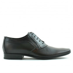 Men stylish, elegant shoes 798 a brown