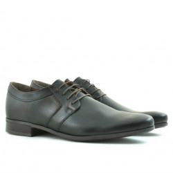 Men stylish, elegant shoes 786 a brown