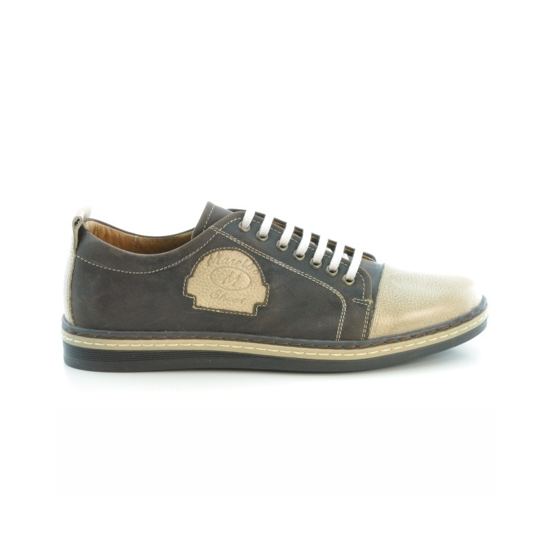 Men casual, sport shoes 766 tuxon cafe+tuxon sand