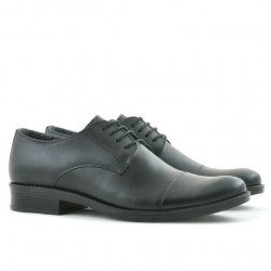 Men stylish, elegant shoes 787 black
