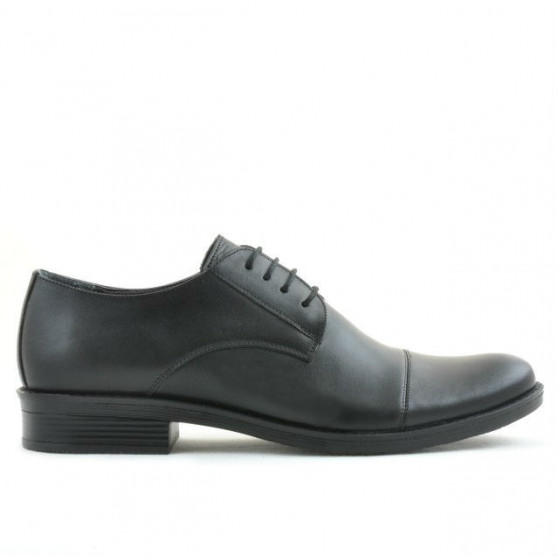 Men stylish, elegant shoes 787 black