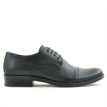 Men stylish, elegant shoes 787 black