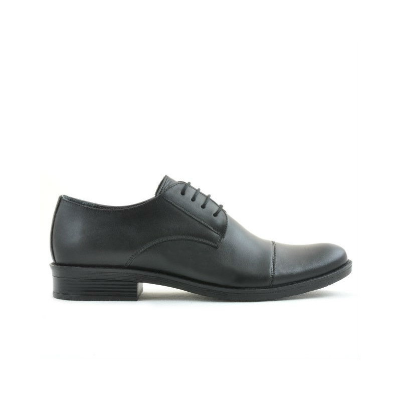 Men stylish, elegant shoes 787 black