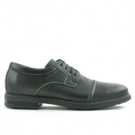 Men stylish, elegant, casual shoes 756 black