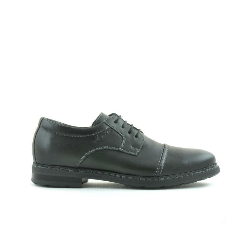 Men stylish, elegant, casual shoes 756 black