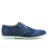 Men stylish, elegant, casual shoes 746 indigo velour 