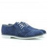 Men stylish, elegant, casual shoes 746 indigo velour 