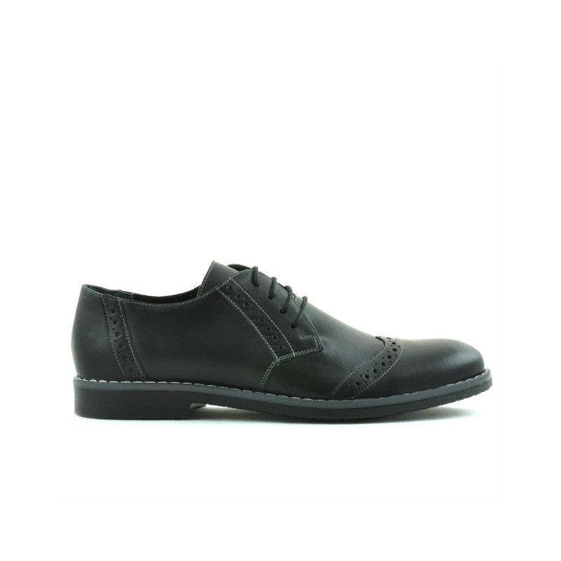Men stylish, elegant, casual shoes 746 black