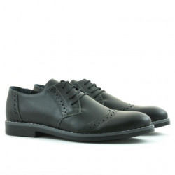Men stylish, elegant, casual shoes 746 black