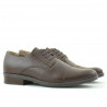 Men stylish, elegant shoes 787 brown