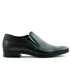 Men stylish, elegant shoes 740 black
