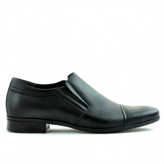 Men stylish, elegant shoes 740 black