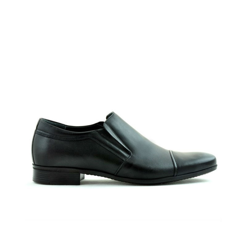Men stylish, elegant shoes 740 black
