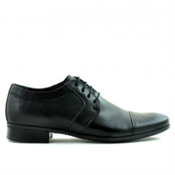 Men stylish, elegant shoes 742 black