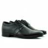 Men stylish, elegant shoes 742 black