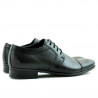 Men stylish, elegant shoes 742 black