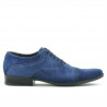 Men stylish, elegant, casual shoes 738 indigo velour 