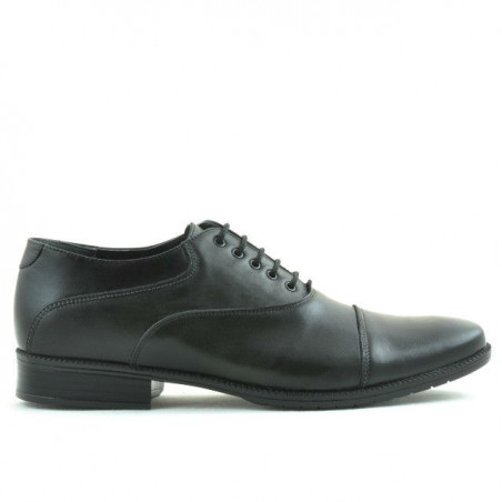 Men stylish, elegant, casual shoes 738 black