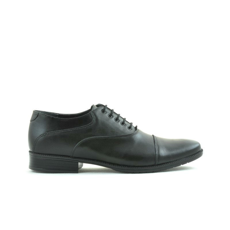 Men stylish, elegant, casual shoes 738 black