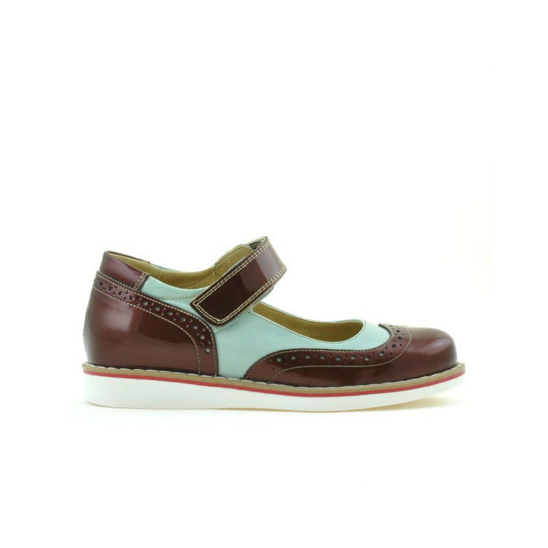 Children shoes 153 patent bordo combined