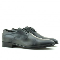 Men stylish, elegant shoes 822 a gray