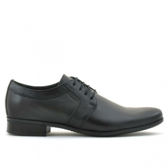 Men stylish, elegant shoes 743 black