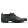 Men stylish, elegant shoes 743 black
