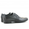 Men stylish, elegant shoes 743 black