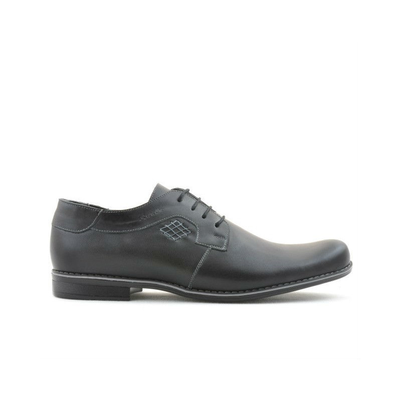 Men stylish, elegant, casual shoes 730 black